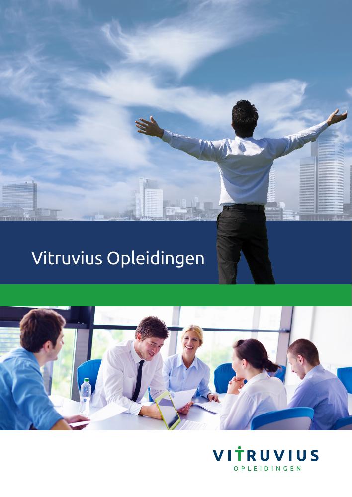 Omslag van de brochure Vitruvius Opleidingen